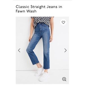 Madewell classic straight jeans